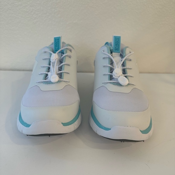 Anodyne No. 23 White with Aqua Shoes Sz 10W - Picture 6 of 8